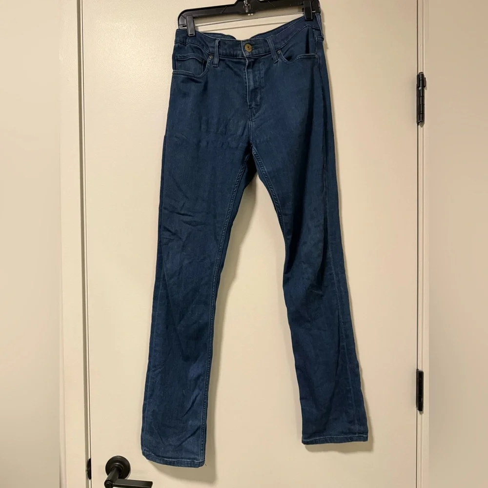 PAIGE Lennox Deep Indigo Jeans Size 33 - Picture 1 of 3